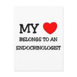 My Heart Belongs To An ENDOCRINOLOGIST postcards