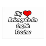 My Heart Belongs To An English Teacher Post Cards
