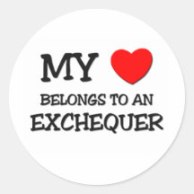 My Heart Belongs To An EXCHEQUER Stickers