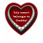 My Heart Belongs to Daddy Heart Women's T-Shirt