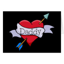 My Heart Belongs to Daddy Tat Greeting Card