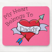 My Heart Belongs to Daddy Tat Mouse Pad