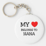 My Heart Belongs To HANA Key Chain