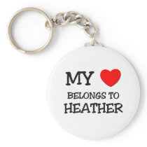 My Heart Belongs To HEATHER Keychains