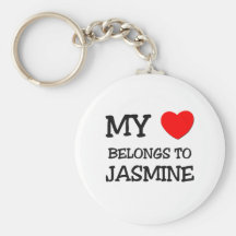 My Heart Belongs To JASMINE Key Chain