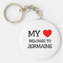 My Heart Belongs to Jermaine Keychains