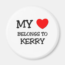 My Heart Belongs to Kerry Fridge Magnets