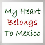 My Heart Belongs To Mexico Poster