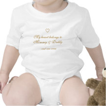 My heart belongs to Mommy & Daddy, ...and vice ver T Shirts