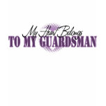 My Heart Belongs To My Guardsman t-shirts