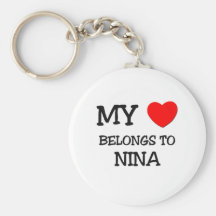 My Heart Belongs To NINA Keychains