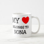 My Heart Belongs To NONA Coffee Mugs