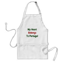 My Heart Belongs To Portugal Aprons