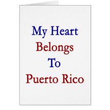 My Heart Belongs To Puerto Rico Card