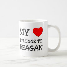 My Heart Belongs to Reagan Coffee Mugs