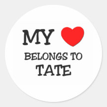 My Heart Belongs to Tate Stickers