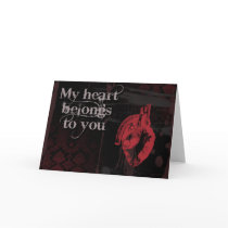 My heart belongs to you card