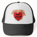 My Heart Belongs To You Valentine Hands Trucker Hats