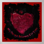 My Heart Belongs To You Valentine's Day Romantic Print