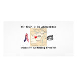 My Heart is in Afghanistan Customized Photo Card
