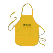 My Heart Is In Brazil Aprons