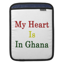 My Heart Is In Ghana iPad Sleeve