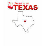 My Heart Is In Texas Cap Sleeve Shirt