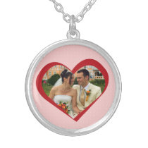 My heart is yours photo cutout red pink template necklaces