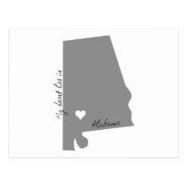 My Heart Lies in Alabama postcards