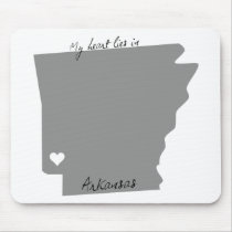My Heart Lies in Arkansas mousepads