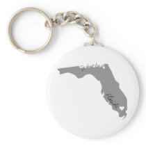 My Heart Lies in Florida keychains
