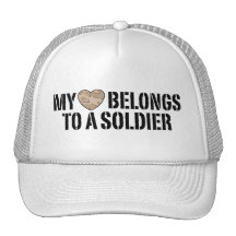 My Heart Soldier Trucker Hats