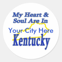 My Heart & Soul Are In Kentucky Sticker