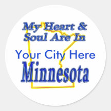 My Heart & Soul Are In Minnesota Sticker