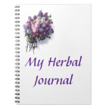 My Herbal Journal - Vintage Lilacs Notebook