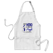 My Hero Is My Angel ALS Aprons