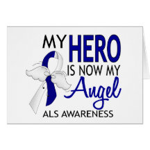 My Hero Is My Angel ALS Greeting Cards