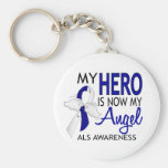 My Hero Is My Angel ALS Keychain