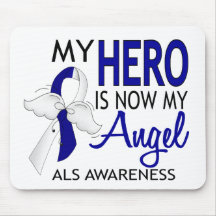 My Hero Is My Angel ALS Mousepad