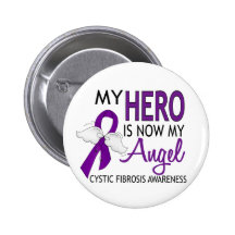 My Hero Is My Angel Cystic Fibrosis Pins