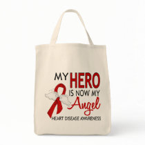 My Hero Is My Angel Heart Disease Bags