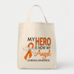 My Hero Is My Angel Leukaemia Canvas Bag