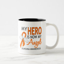 My Hero Is My Angel Leukaemia Coffee Mugs