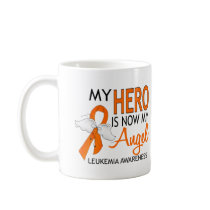 My Hero Is My Angel Leukaemia Mugs