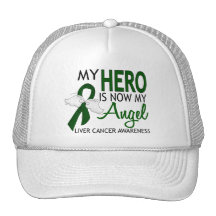 My Hero Is My Angel Liver Cancer Mesh Hat