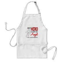 My Hero Is My Angel Lung Cancer Aprons