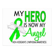 My Hero Is My Angel Non-Hodgkin's Lymphoma Postcards