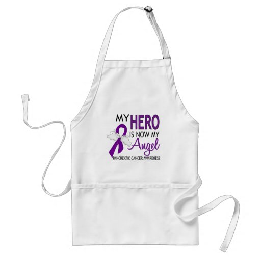 My Hero Is My Angel Pancreatic Cancer Apron