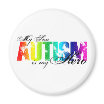 My Hero  My Son - Autism Refrigerator Magnets