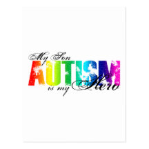 My Hero  My Son - Autism Post Cards